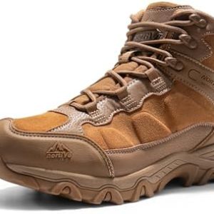 NORTIV 8 Men's Waterproof Hiking Boots | Lightweight Mid Trekking Shoes for Outdoor Enthusiasts | Eco-Friendly Paladin R